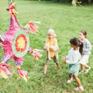 Kids Playing Pinata at Party